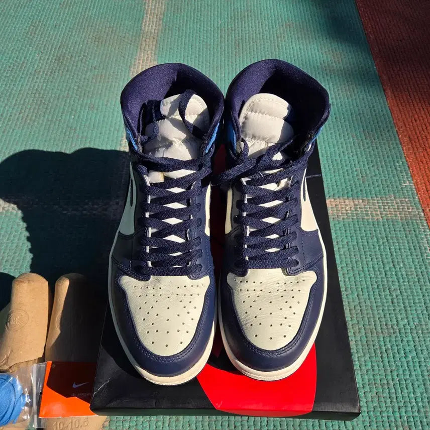 [BUNJANG] Nike Air Jordan 1 High OG Obsidian / 285) 나이키 에어 조던1 하이 OG 옵시디언