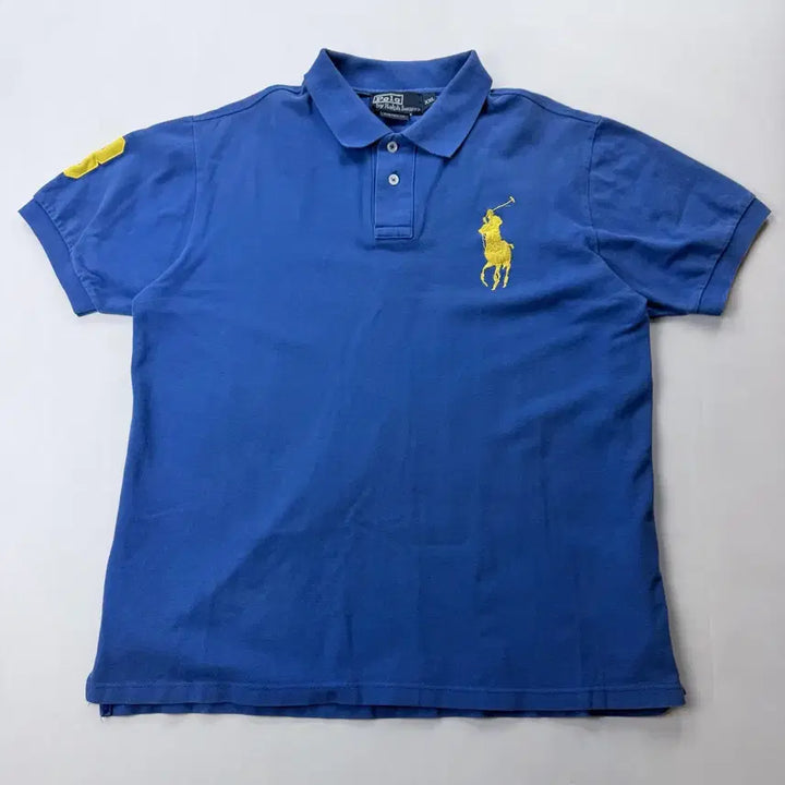 [BUNJANG] Polo Ralph Lauren Big Pony Blue Polo Shirt / 폴로 랄프로렌 빅포니 블루 카라티