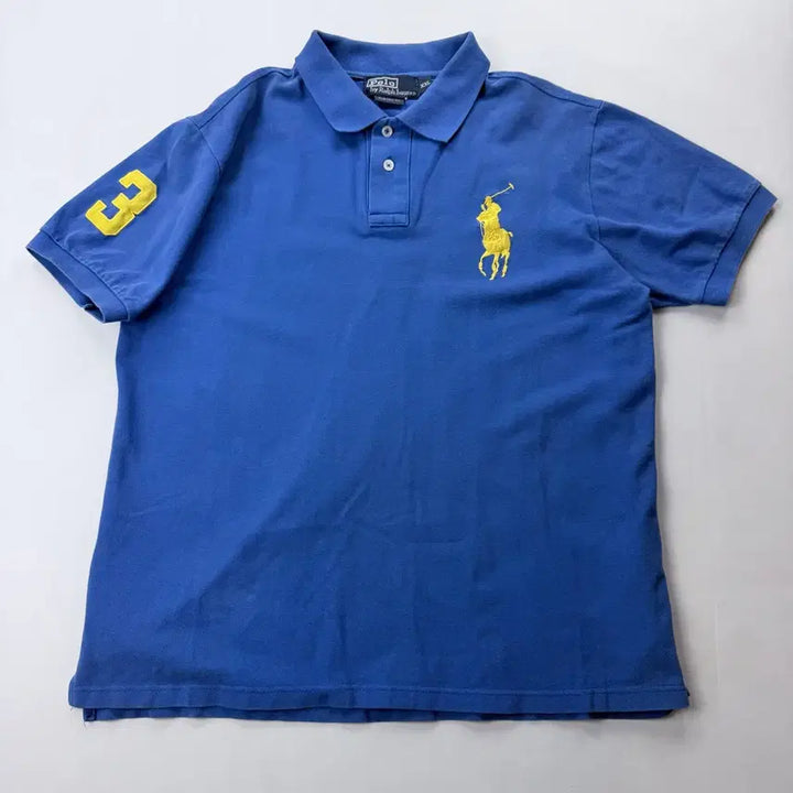 [BUNJANG] Polo Ralph Lauren Big Pony Blue Polo Shirt / 폴로 랄프로렌 빅포니 블루 카라티