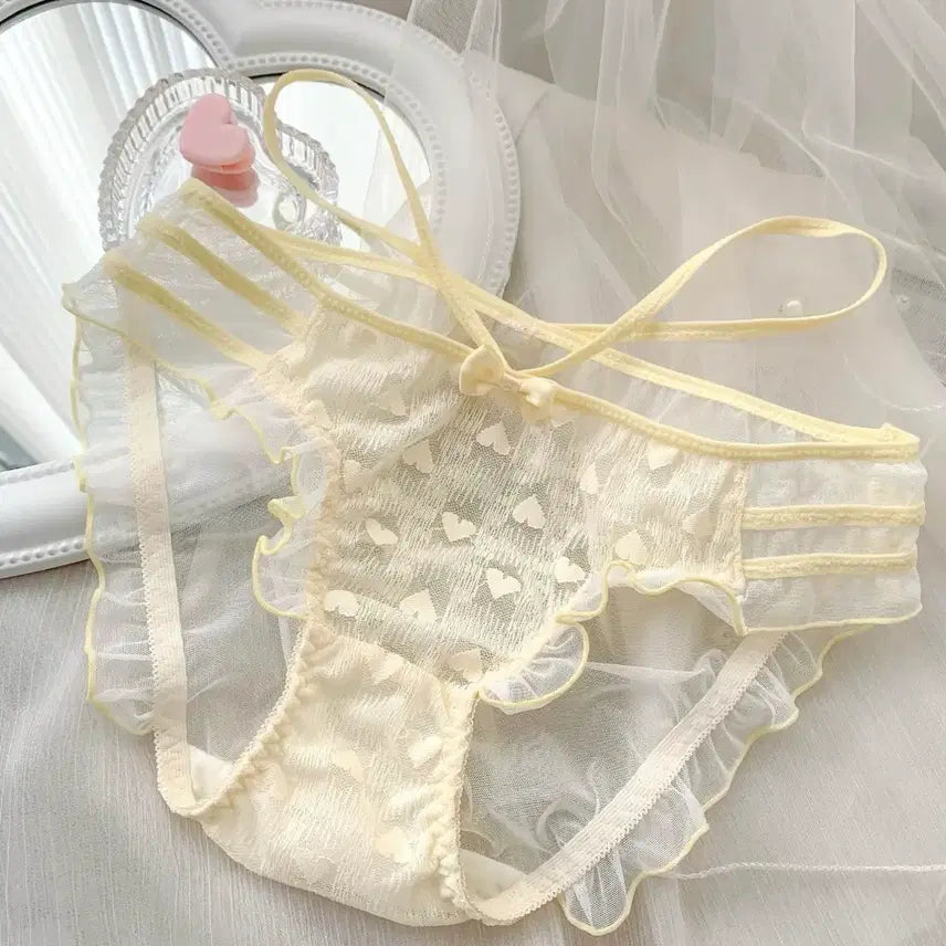[SOLD OUT] 애장템 중고 쉬폰 리본 팬티