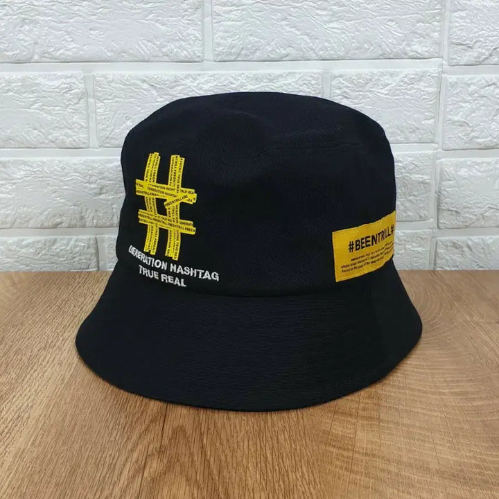[BUNJANG] VINTRILL Taping Hashtag Bucket Hat 57cm / [57cm]빈트릴 테이핑 해시태그 버킷햇