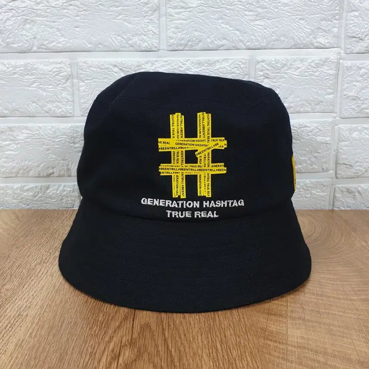 [BUNJANG] VINTRILL Taping Hashtag Bucket Hat 57cm / [57cm]빈트릴 테이핑 해시태그 버킷햇