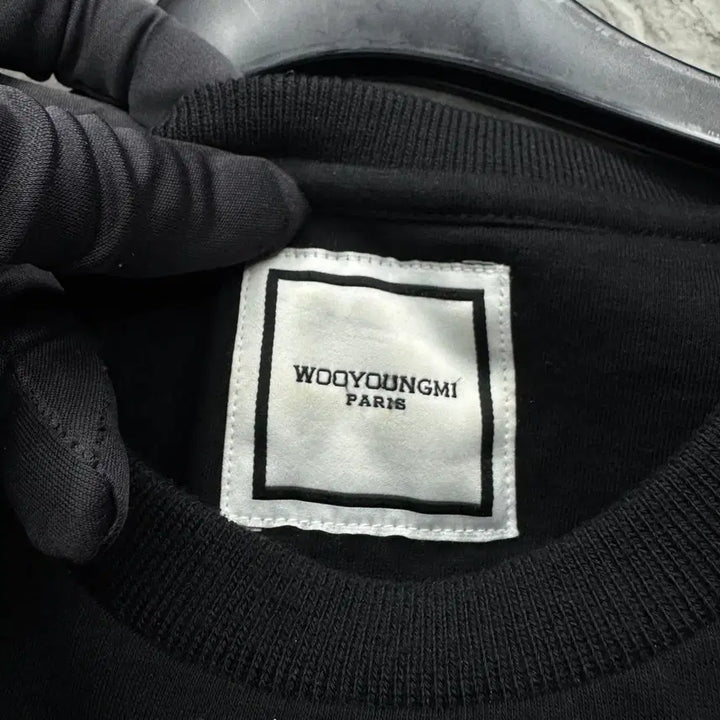 [BUNJANG] Wooyoungmi Back Logo Short Sleeve T-Shirt Black / [48] 우영미 백로고 반팔