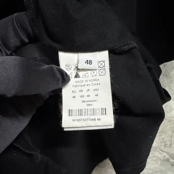 [BUNJANG] Wooyoungmi Back Logo Short Sleeve T-Shirt Black / [48] 우영미 백로고 반팔