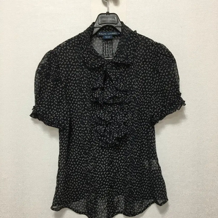 [BUNJANG] Polo Ralph Lauren 100% Silk Short Sleeve Blouse / 폴로랄프로렌 실크100% 반팔 블라우스