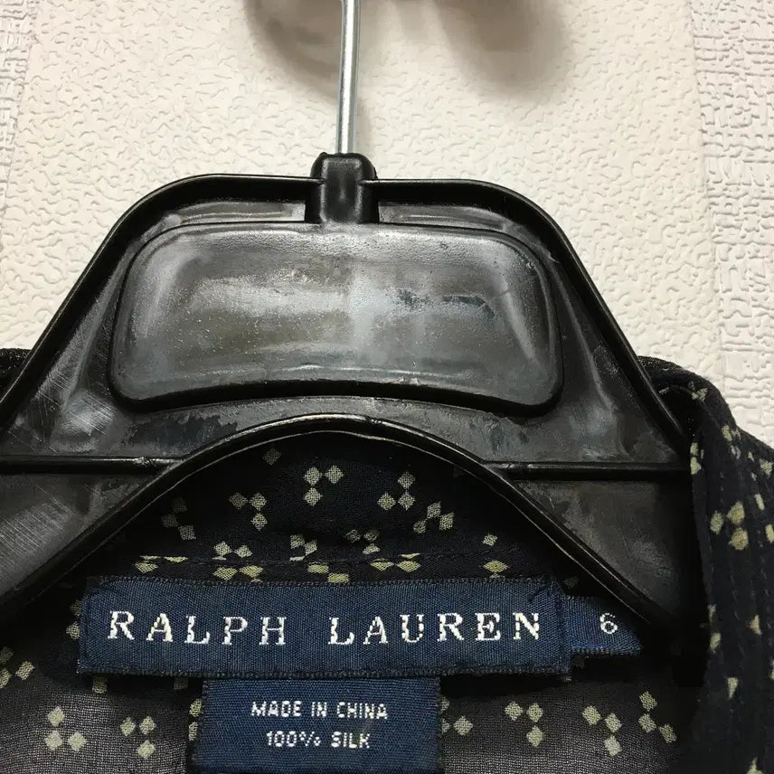 [BUNJANG] Polo Ralph Lauren 100% Silk Short Sleeve Blouse / 폴로랄프로렌 실크100% 반팔 블라우스