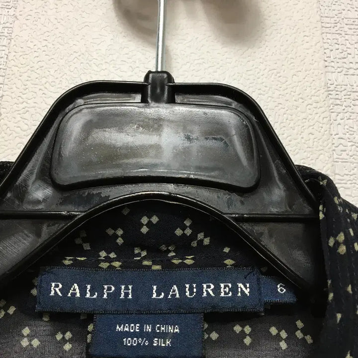 [BUNJANG] Polo Ralph Lauren 100% Silk Short Sleeve Blouse / 폴로랄프로렌 실크100% 반팔 블라우스