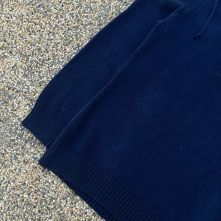[BUNJANG] Polo Navy Shawl Collar Knit Sweater / 폴로 네이비 숄카라 니트