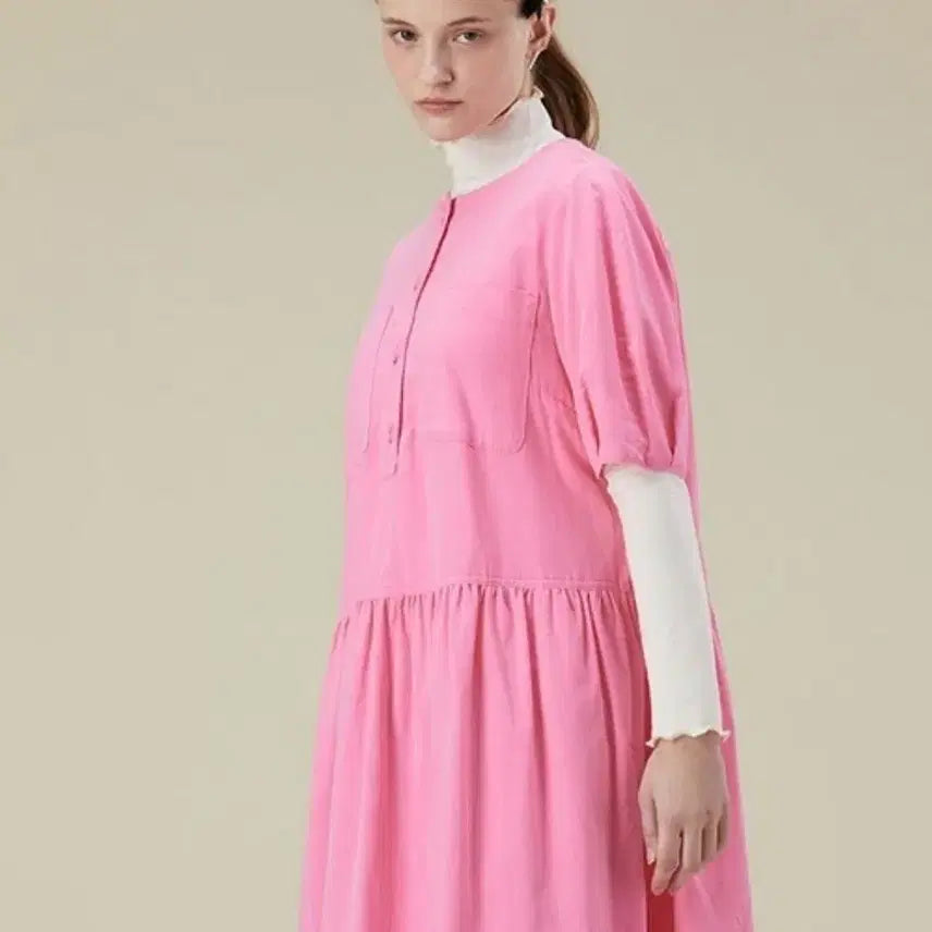 [BUNJANG] Thursday Island Pink Long Dress / F 2023 써스데이아일랜드 핑크 롱 원피스