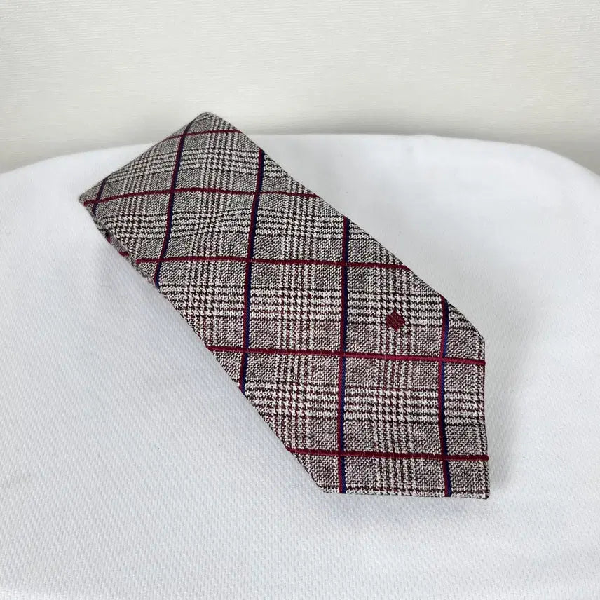 [BUNJANG] Daks Checked Silk Tie / 닥스 체크 실크 넥타이 라덴 빈티지