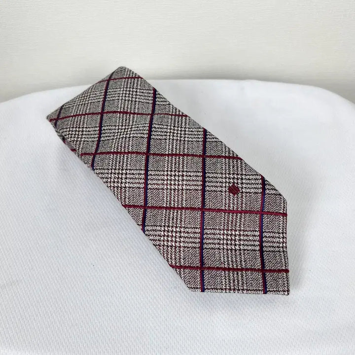 [BUNJANG] Daks Checked Silk Tie / 닥스 체크 실크 넥타이 라덴 빈티지