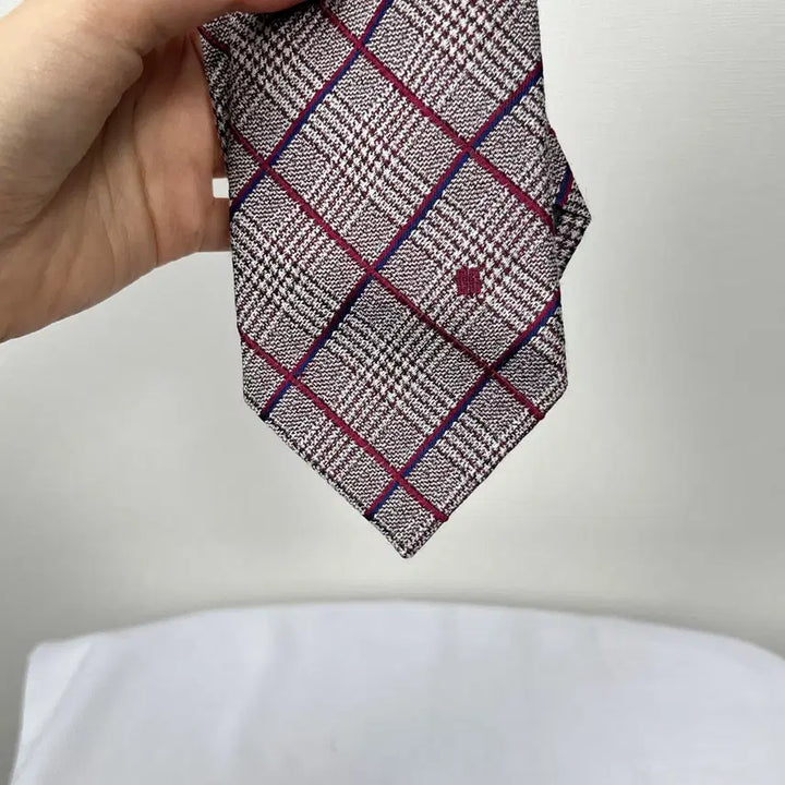 [BUNJANG] Daks Checked Silk Tie / 닥스 체크 실크 넥타이 라덴 빈티지