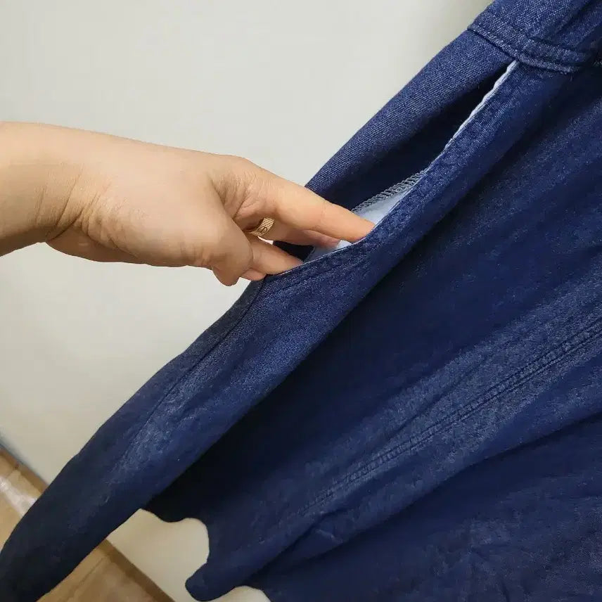[BUNJANG] BRIEL S25 Denim Long Dress Size 66 / 브리엘 s25 데님 롱 원피스 66