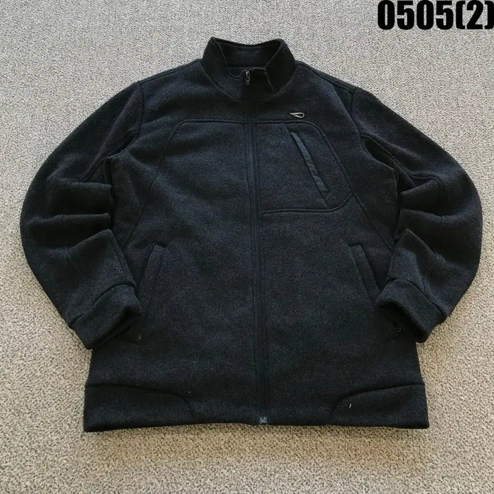 [BUNJANG] Pro-Specs Black Full Zip Fleece Jacket 100 / 프로스펙스 블랙 풀집업 플리스 자켓 100