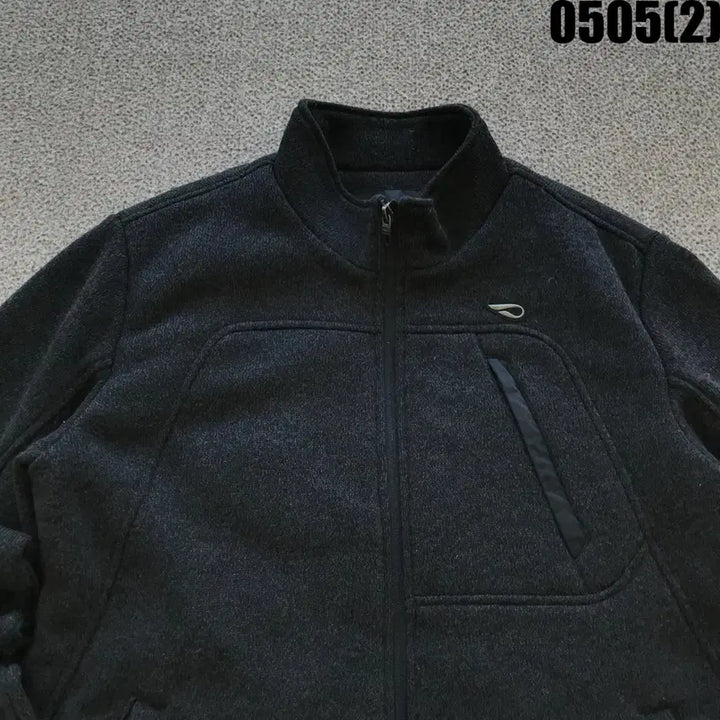 [BUNJANG] Pro-Specs Black Full Zip Fleece Jacket 100 / 프로스펙스 블랙 풀집업 플리스 자켓 100