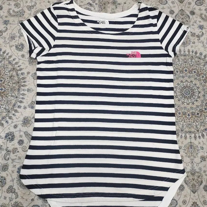 [BUNJANG] The North Face Stripe Short Sleeve T-Shirt / 노스페이스 스트라이프 반팔 티셔츠 85 (44반까지)