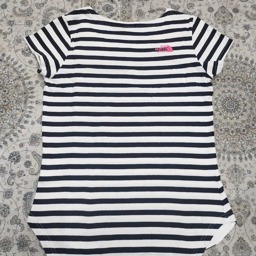 [BUNJANG] The North Face Stripe Short Sleeve T-Shirt / 노스페이스 스트라이프 반팔 티셔츠 85 (44반까지)
