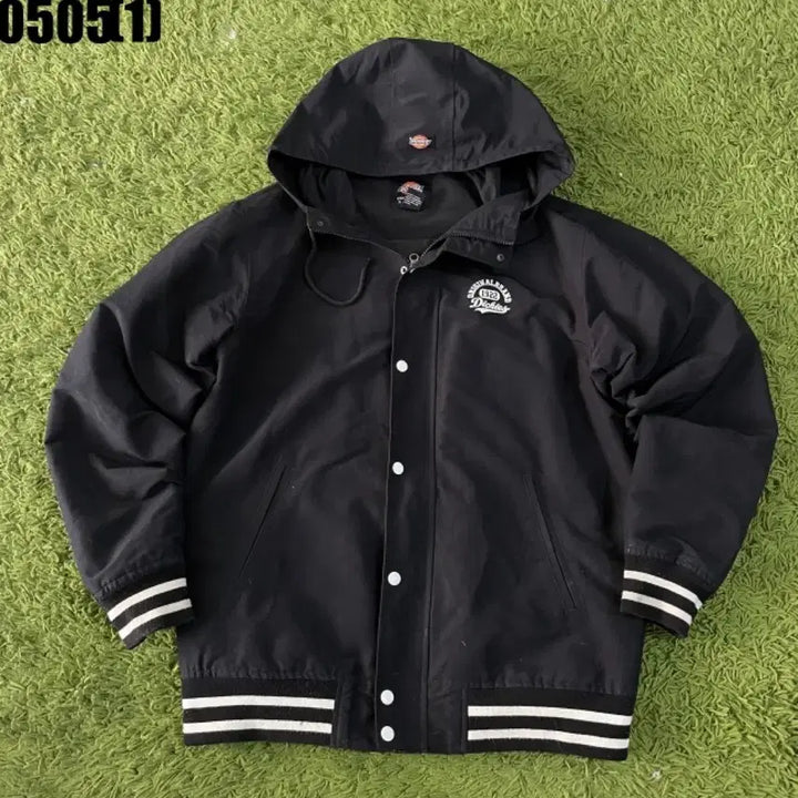 [BUNJANG] Dickies Hooded Stadium Jacket Black XL / 디키즈 후드 스타디움 자켓 블랙 XL