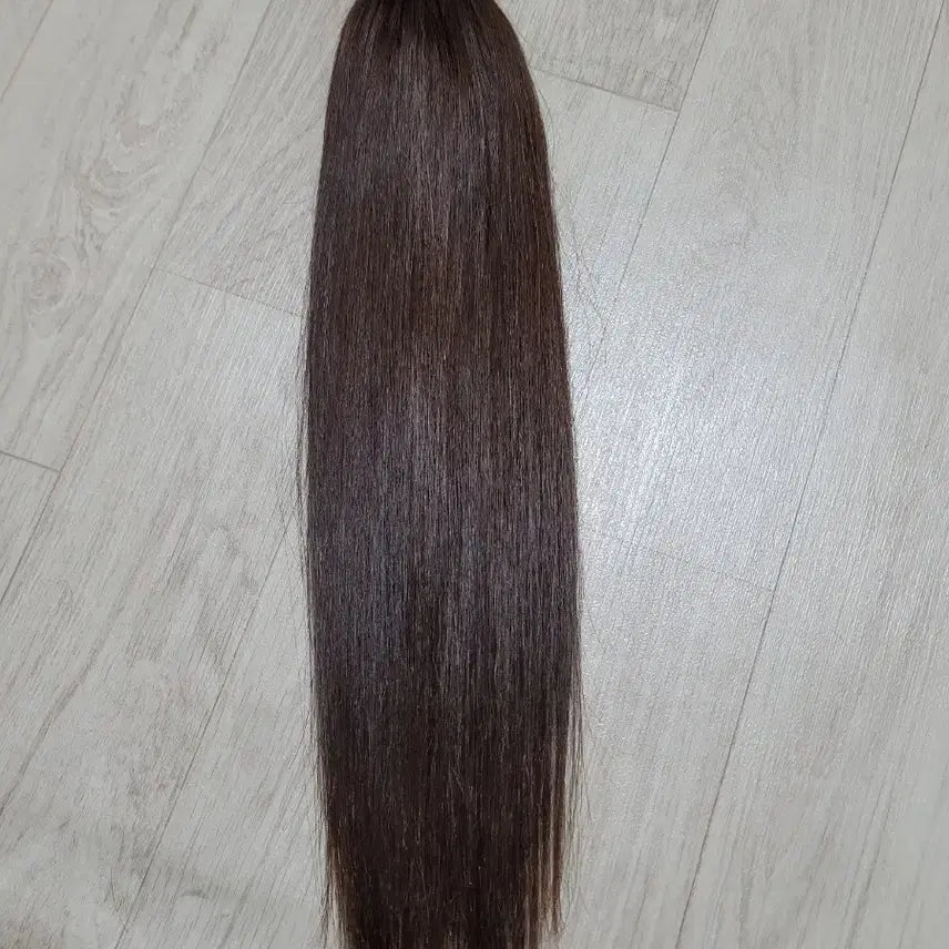 [BUNJANG] 16 Inch Natural Hair Extensions (Dark Brown) / 붙임머리 노팁천연모 16인치 200가닥