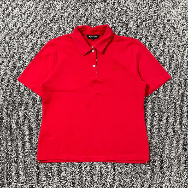 [BUNJANG] Aquascutum Vintage Polo Shirt Red / 빈티지9. Aquascutum 폴로 카라 티셔츠 피케티 반팔 티셔츠 레드