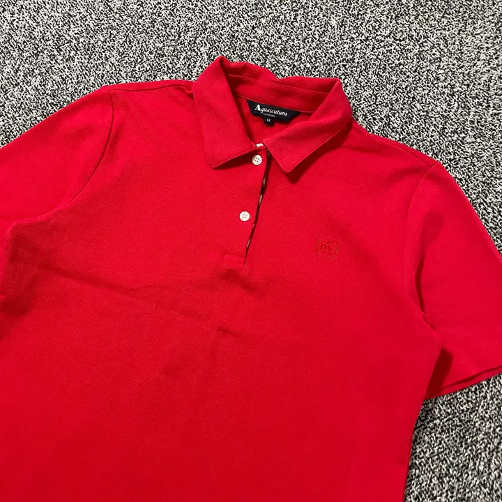 [BUNJANG] Aquascutum Vintage Polo Shirt Red / 빈티지9. Aquascutum 폴로 카라 티셔츠 피케티 반팔 티셔츠 레드