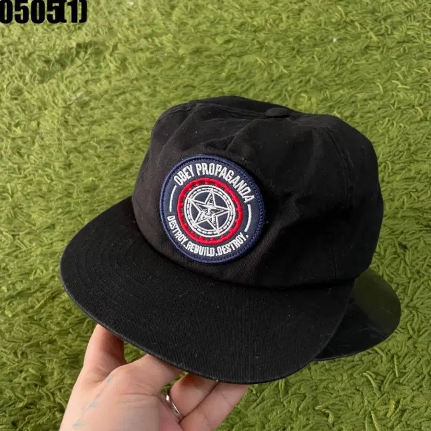 [BUNJANG] OBEY Propaganda Black Ball Cap Hat / OBEY 프로파간다 블랙 볼캡 모자