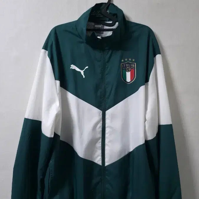 [BUNJANG] Puma Italy Football Windbreaker Green / 푸마 이탈리아 축구 윈드브레이커 그린