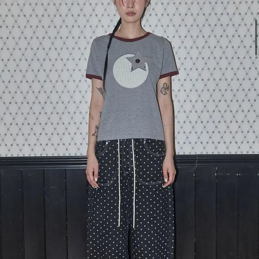[BUNJANG] Tomato Patch Short Sleeve T-Shirt / 토마토 패치 반팔 티셔츠/김아홉 빈블 바온 회렌 미쏘 에잇세컨즈 팬시클럽