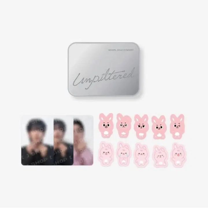 [BUNJANG] DAY6 Wonpil Concert MD Tin Case &amp; Denimals Luggage Tag Bundle Set / 데이식스 원필 콘서트 엠디 틴케이스&amp;데니멀즈 러기지택 일괄 원가 양도