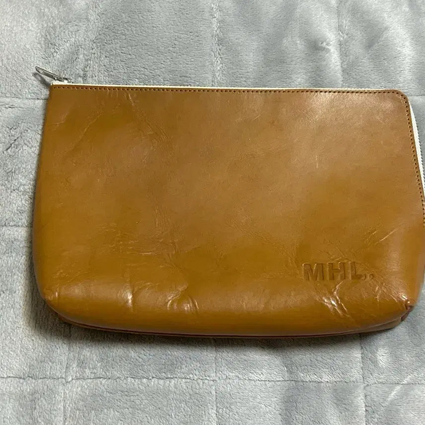 [BUNJANG] Margaret Howell MHL Genuine Leather Pouch Clutch Camel / 마가렛호웰 파우치 클러치