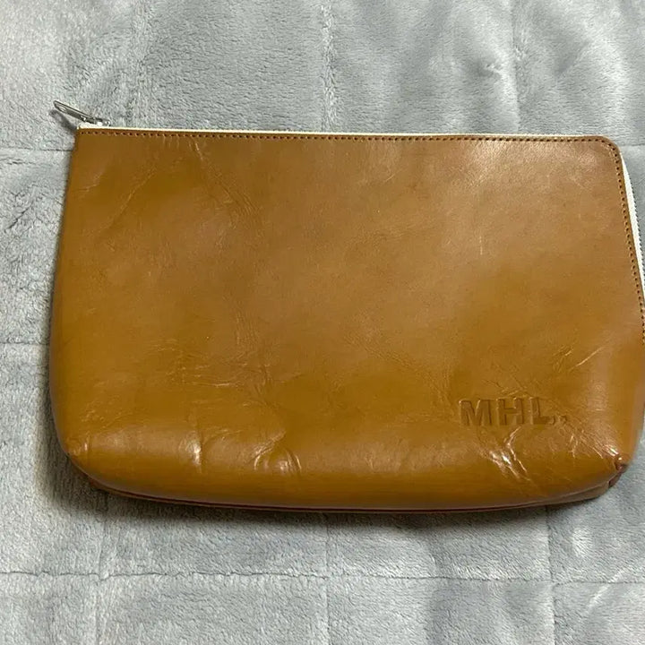 [BUNJANG] Margaret Howell MHL Genuine Leather Pouch Clutch Camel / 마가렛호웰 파우치 클러치