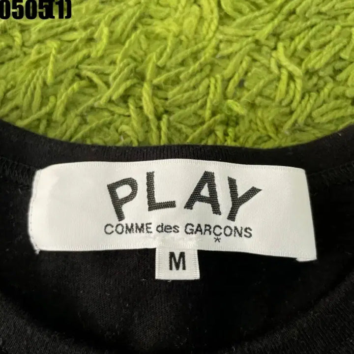 [BUNJANG] Comme des Garçons PLAY Black Short Sleeve T-Shirt M / 꼼데가르송 플레이 검정 반팔 티셔츠 M