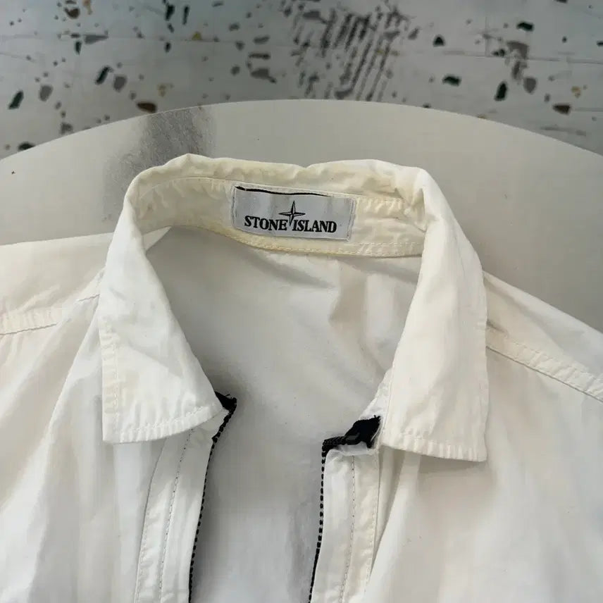 [BUNJANG] Stone Island Overshirt Jacket White S / [정품/백화점판] 스톤아일랜드 오버셔츠 자켓 화이트