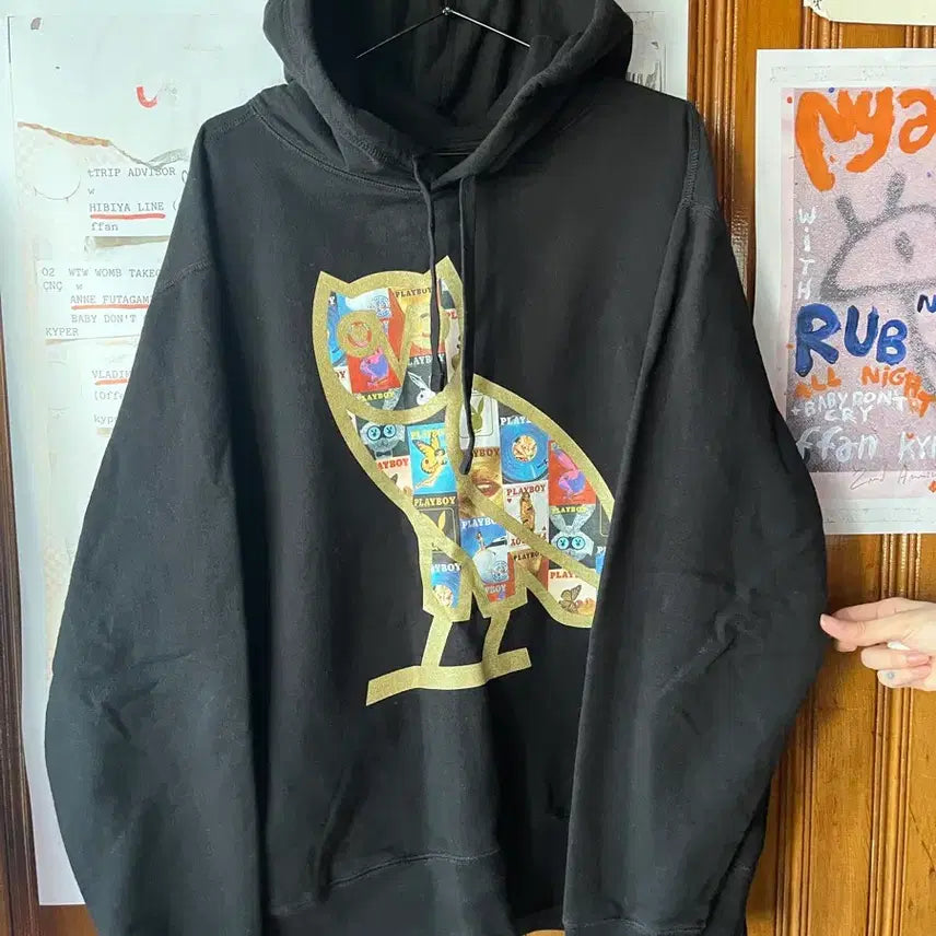 [BUNJANG] OVO x Playboy Collaboration Hoodie / ovo x playboy