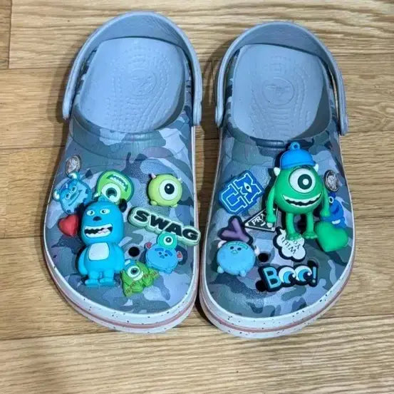 [BUNJANG] Crocs Monster, Inc. Sully Camo Clog (W6) / 크록스 몬스터 주식회사 카모 클로그  w6