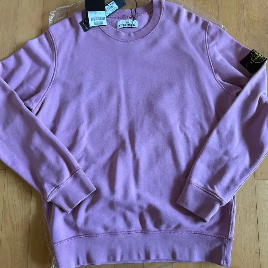 [BUNJANG] Stone Island 63051 Compass Patch Crewneck Sweatshirt - Lavender/Violet Pink (L) / (새제품) 스톤아일랜드 63051 와펜 크루넥 맨투맨