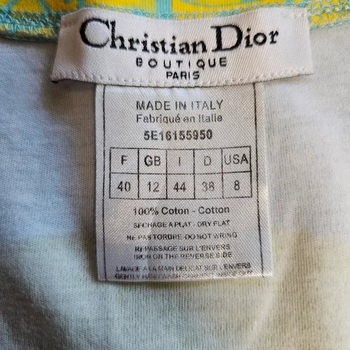 [BUNJANG] Dior John Galliano 2005 S/S Cubic Logo T-Shirt / 05SS Dior John Galliano Archive 큐빅 티셔츠