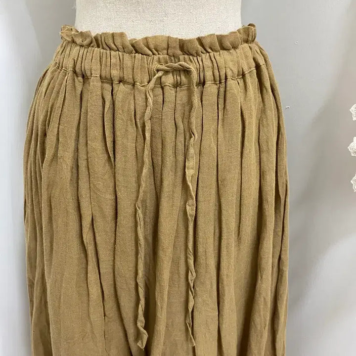 [BUNJANG] Nico and Beige Linen Banding Long Skirt / Nico and 베이지린넨 밴딩롱스커트