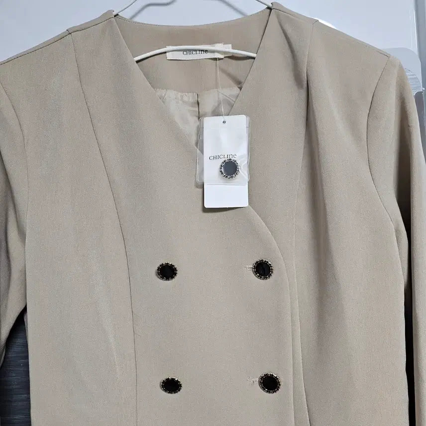 [BUNJANG] Chicline Transitional Jacket Beige / 시크라인 간절기 자켓 새상품