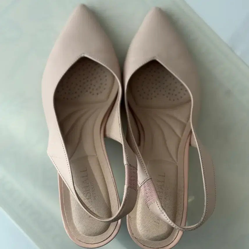 [BUNJANG] Tandy Slingback Heels Pink Leather Size 235 / 슬링백 구두 텐디 235