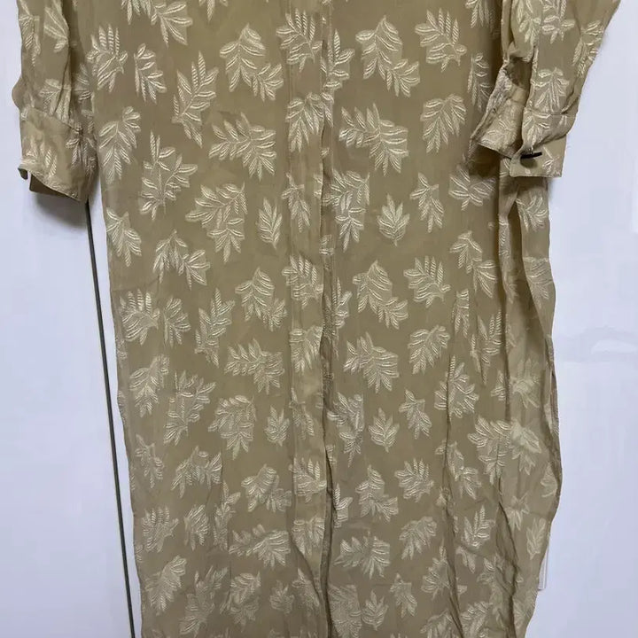 [BUNJANG] Escada Pattern Long Silk Robe Dress / 에스까다 패턴 롱 실크로브 원피스
