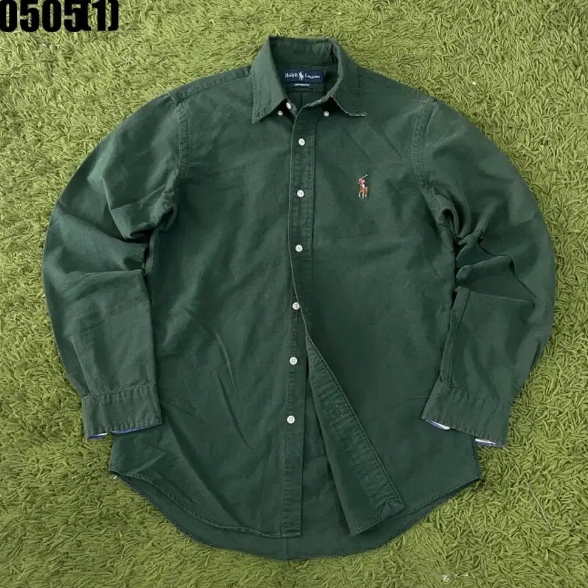 [BUNJANG] Polo Ralph Lauren Green Long Sleeve Shirt S / 폴로 랄프로렌 셔츠 그린 긴팔 S