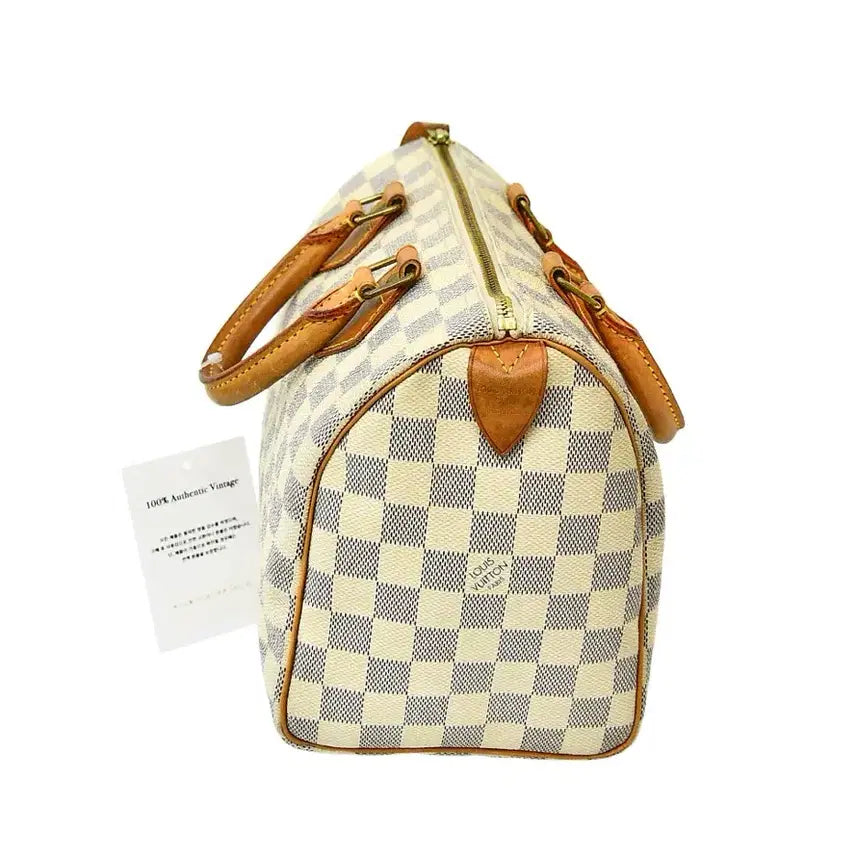 [BUNJANG] Louis Vuitton Damier Azur Speedy 25 Bag / 루이비통 다미에 아주르 스피디 25(정품)