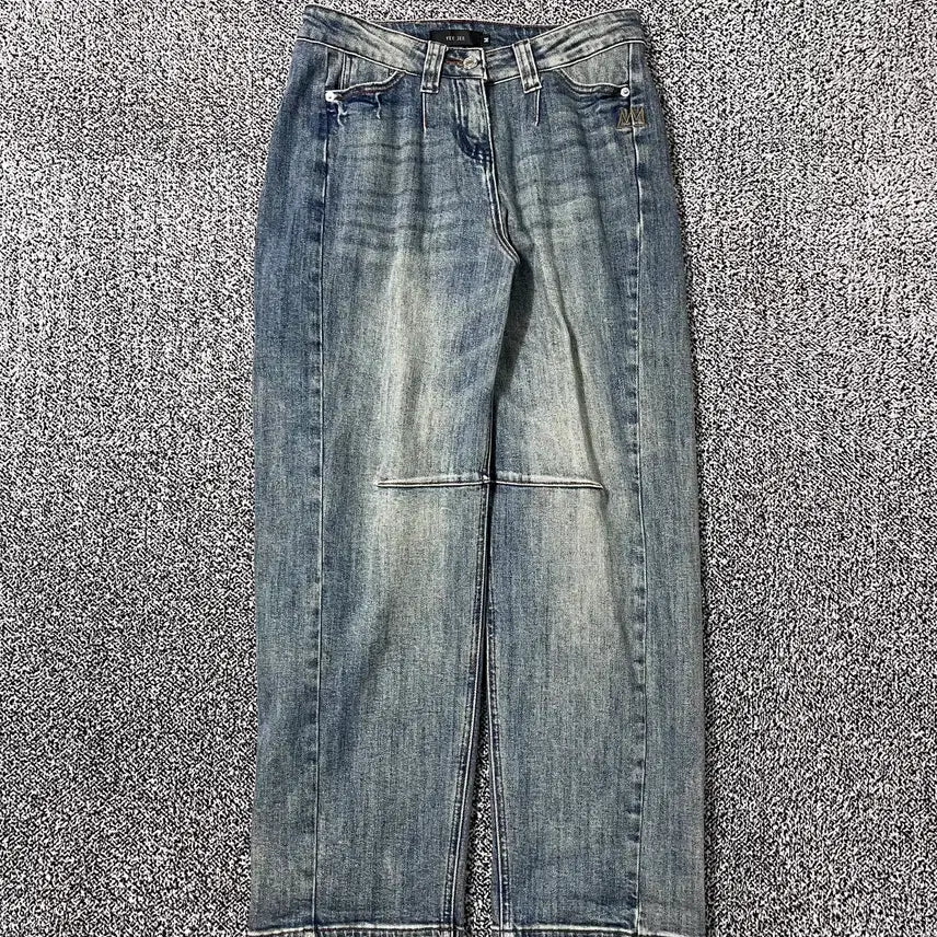 [BUNJANG] Vintage9 Yee Jee Semi-Wide Washed Denim Pants / 빈티지9. YEE JEE 세미와이드 데님팬츠 청바지 워시드 진
