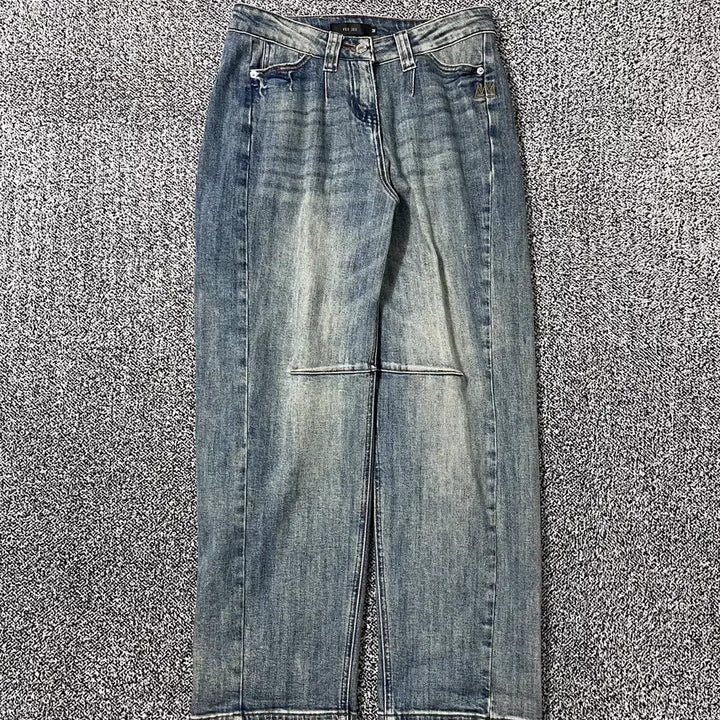[BUNJANG] Vintage9 Yee Jee Semi-Wide Washed Denim Pants / 빈티지9. YEE JEE 세미와이드 데님팬츠 청바지 워시드 진