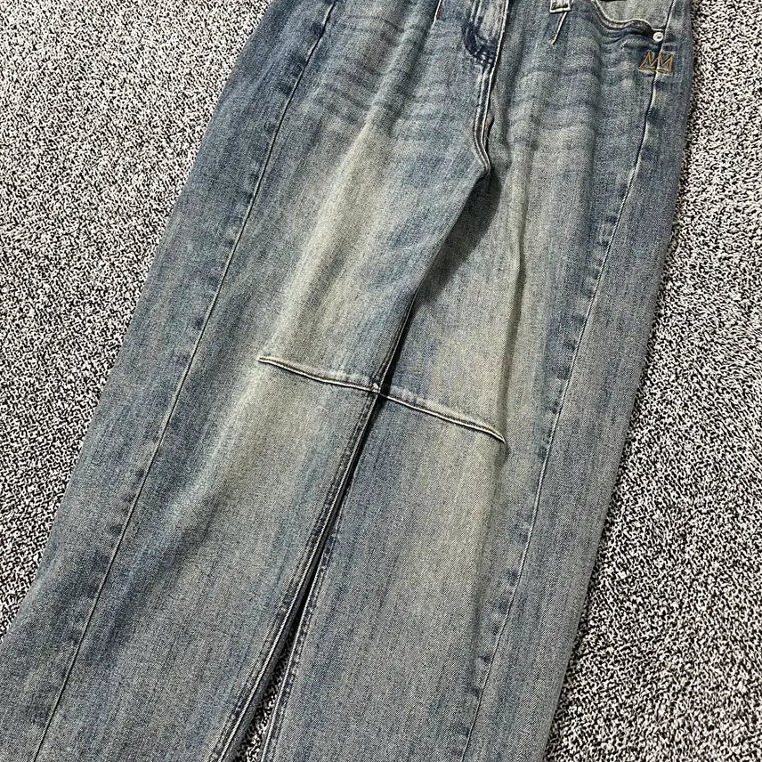 [BUNJANG] Vintage9 Yee Jee Semi-Wide Washed Denim Pants / 빈티지9. YEE JEE 세미와이드 데님팬츠 청바지 워시드 진