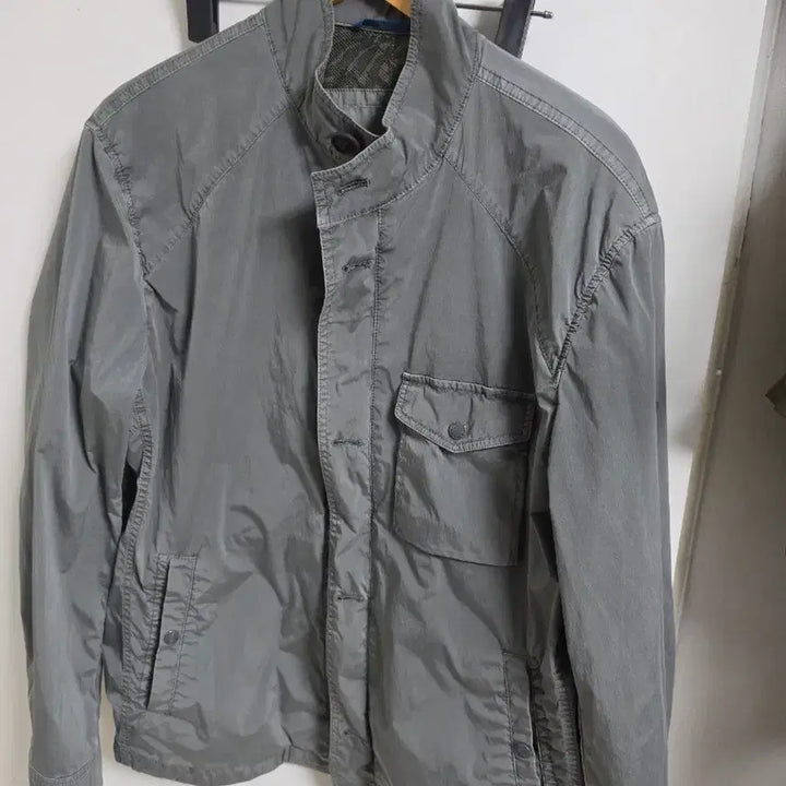 [BUNJANG] Henry Cotton Nylon Jacket Gray / 헨리코튼 나일론 자켓 110 그레이