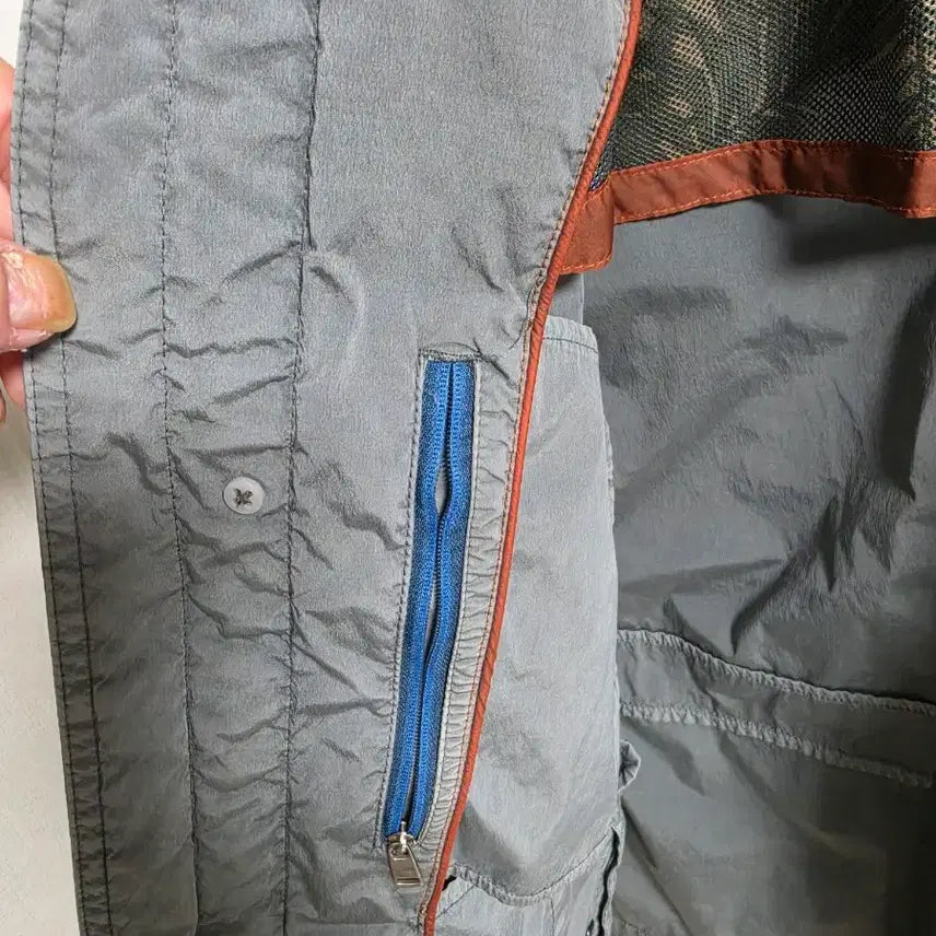 [BUNJANG] Henry Cotton Nylon Jacket Gray / 헨리코튼 나일론 자켓 110 그레이