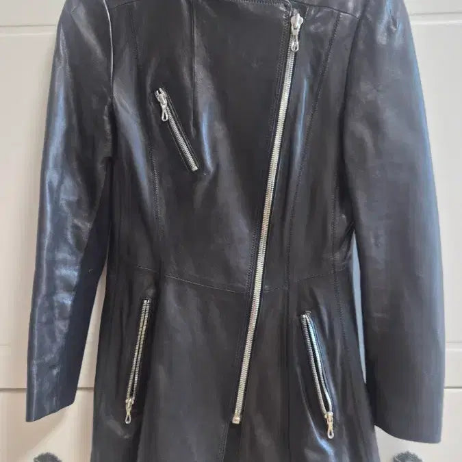 [BUNJANG] Lambskin Leather Half Jacket / 양가죽 하프 자켓