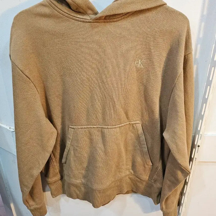 [BUNJANG] Calvin Klein CK Beige Hoodie / <만원빈티지>캘빈클라인 CK 베이지색 후드티